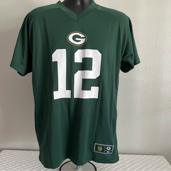 NFL Other - NFL Green Bay Packers Aaron Rodgers #12 Youth‎ XL Football Jersey XL Green White